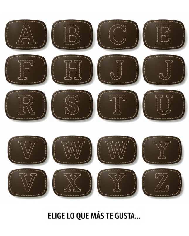 Hebilla de cinturón con letras - CJ3846