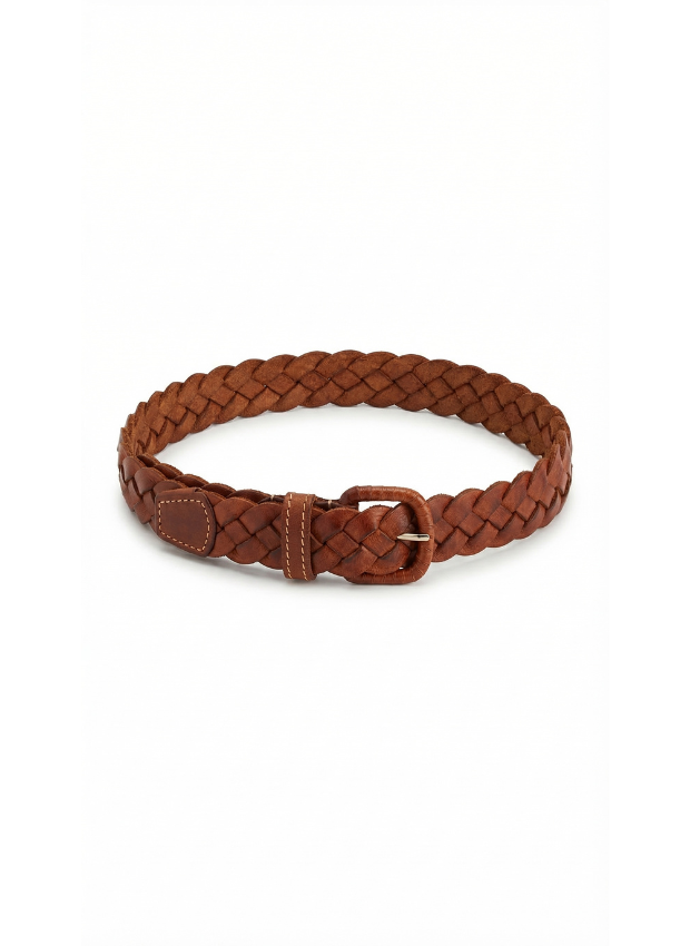 Cinturón de Piel 4cm Dorado Unisex | CJ1032