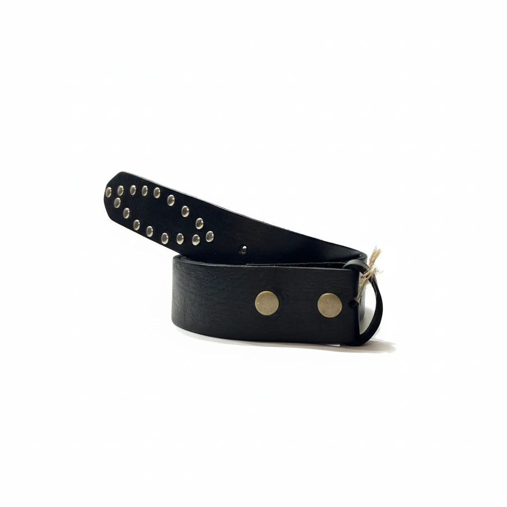 vista 3 marrón oscuro cinturón de piel marrón oscuro para unisex — CJ4418