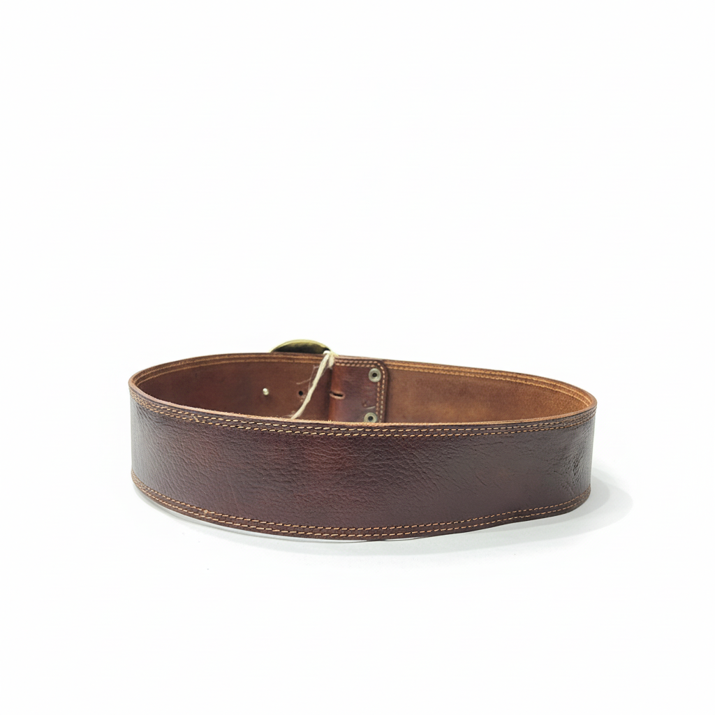 vista 4 negro cinturón de piel negro para unisex — CJ5046