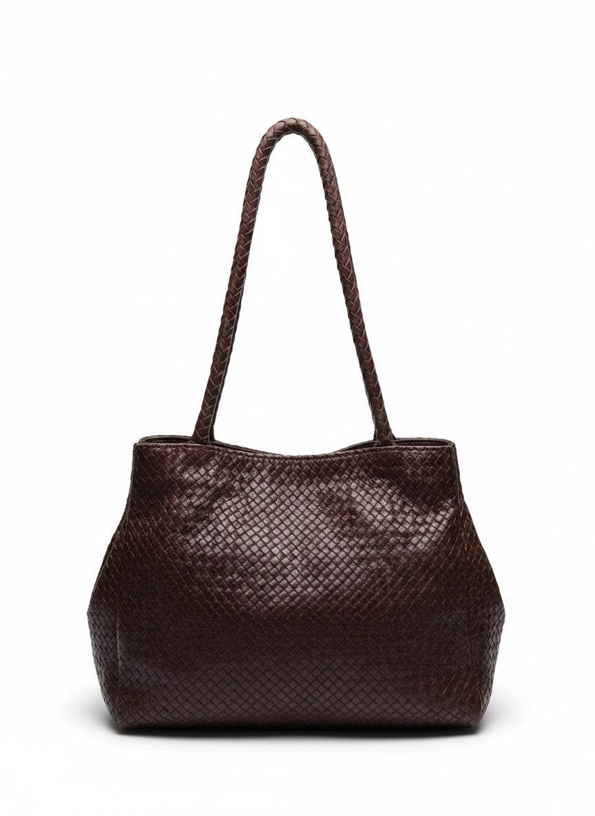 vista 3 dorado bolso shopper de piel dorado para mujer — CJ10006