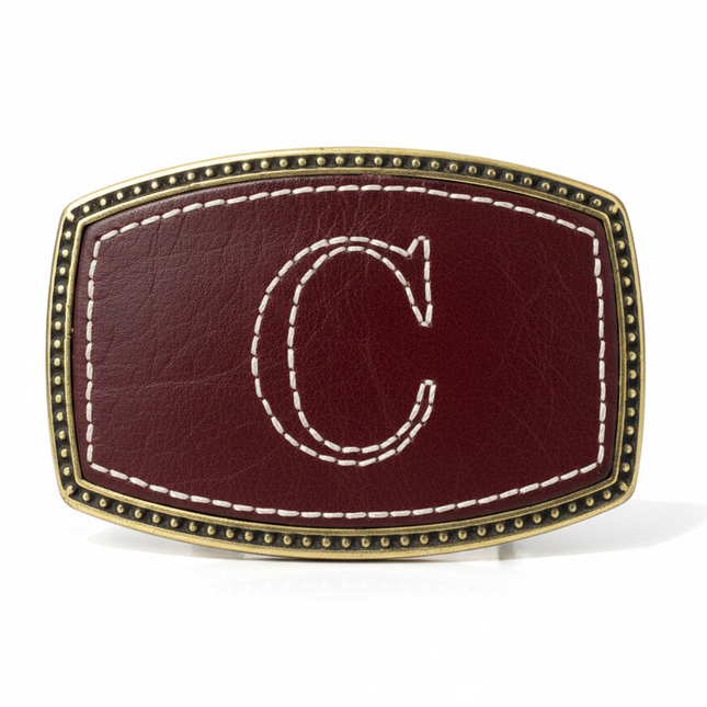 hebilla de cinturon con letras a vista frontal — CJ3848