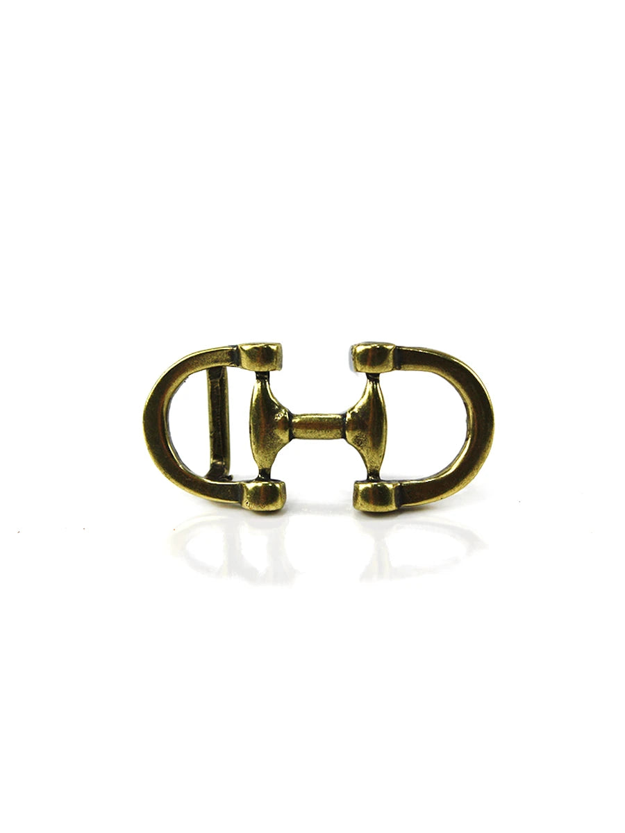 Hebilla Cinturon Bocado Hipico Laton Bronce | CJ3672/2