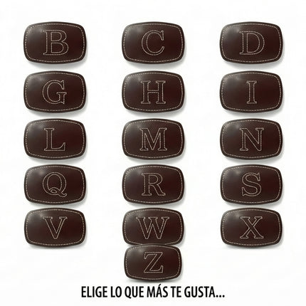 detalle b hebilla de cinturon con letras — ref. CJ3846