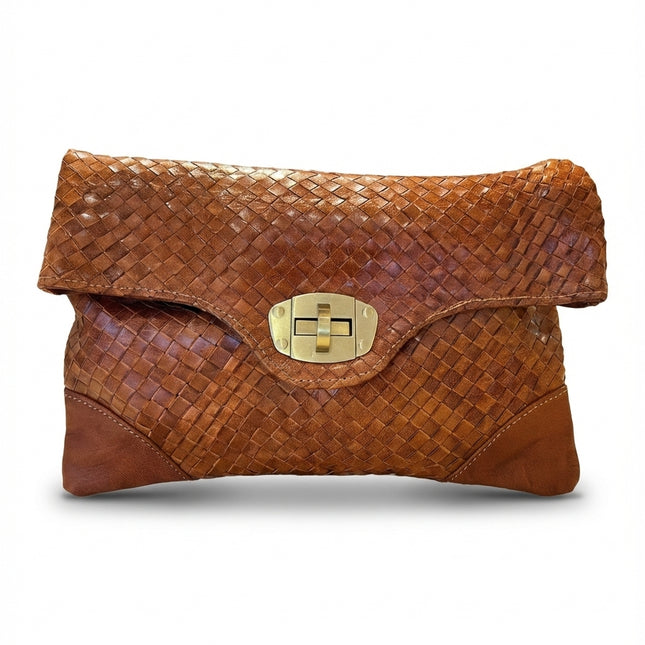 detalle marrón claro bolso shopper de piel dorado para mujer — ref. CJ2259