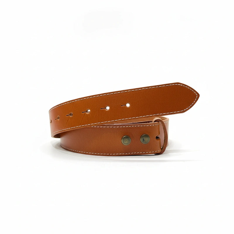 Cinturón de Piel 4cm Naranja y Burdeos | CJ4416