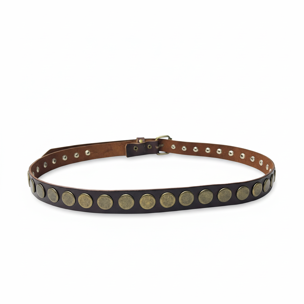 detalle negro cinturón de piel negro para mujer — ref. CJ0888