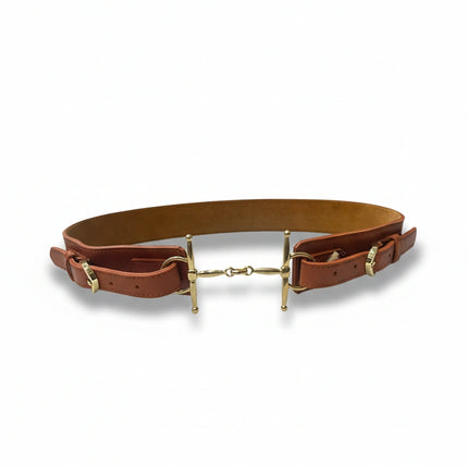 cinturón de piel burdeos para unisex burdeos vista frontal — CJ0923