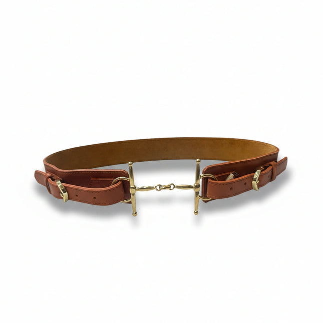 cinturón de piel burdeos para unisex burdeos vista frontal — CJ0923